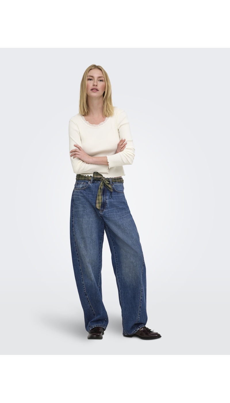 Jean Barrel Medium Blue Denim ONLFENLEY ONLY - 1 | GIÙ